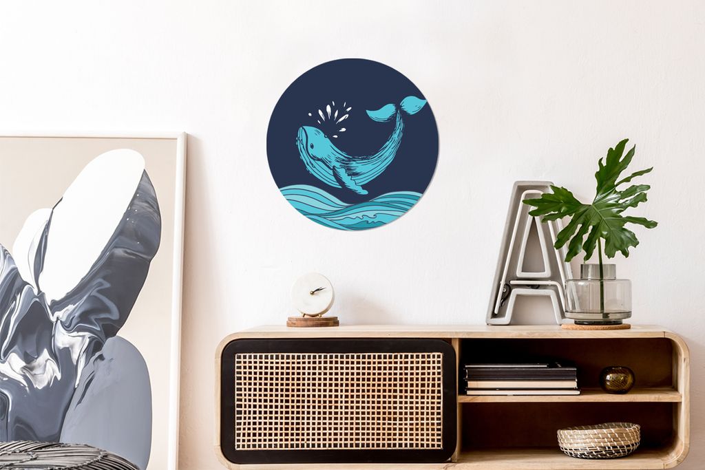 MuchoWow - Schlafzimmer - Bilder - Der Kreis - Kunst für die Wohnung - Plastik - Kunstdruck - Wandbild