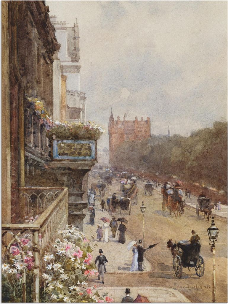 ARTland Wandbild Alu für Innen & Outdoor Piccadilly, London. 1894 Größe: 90x120 cm