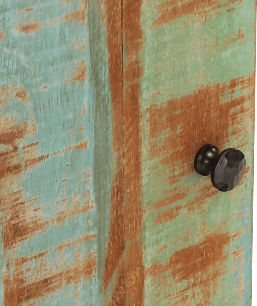 Mobiletto Bagno 38x33x58 cm Legno Massiccio Antico - Stile Shabby vidaXL - 8