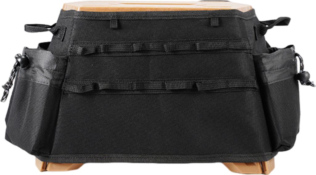 Klappbarer Hocker, Werkzeug-Organizer-Tasche mit 14 Aufhängelöchern, 4 Taschen, wasserdichtes Oxford-Gewebe, zusammenklappbarer Sitzbezug für Ou...