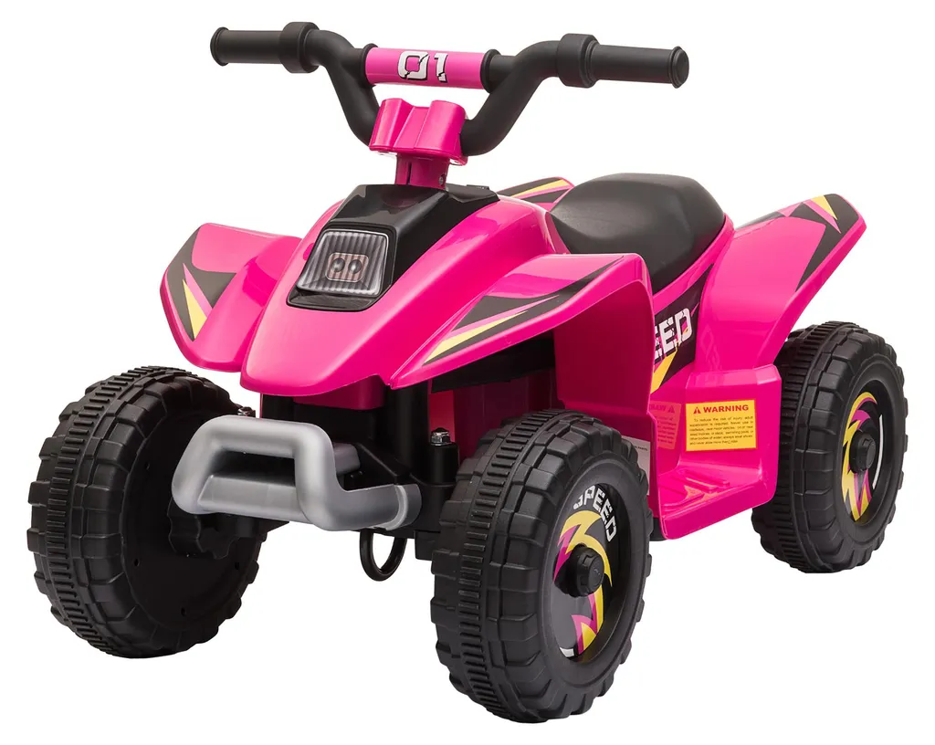 Quad Électrique Enfant Stable Rose 6V : Fini l'Ennui des Balades à Pied