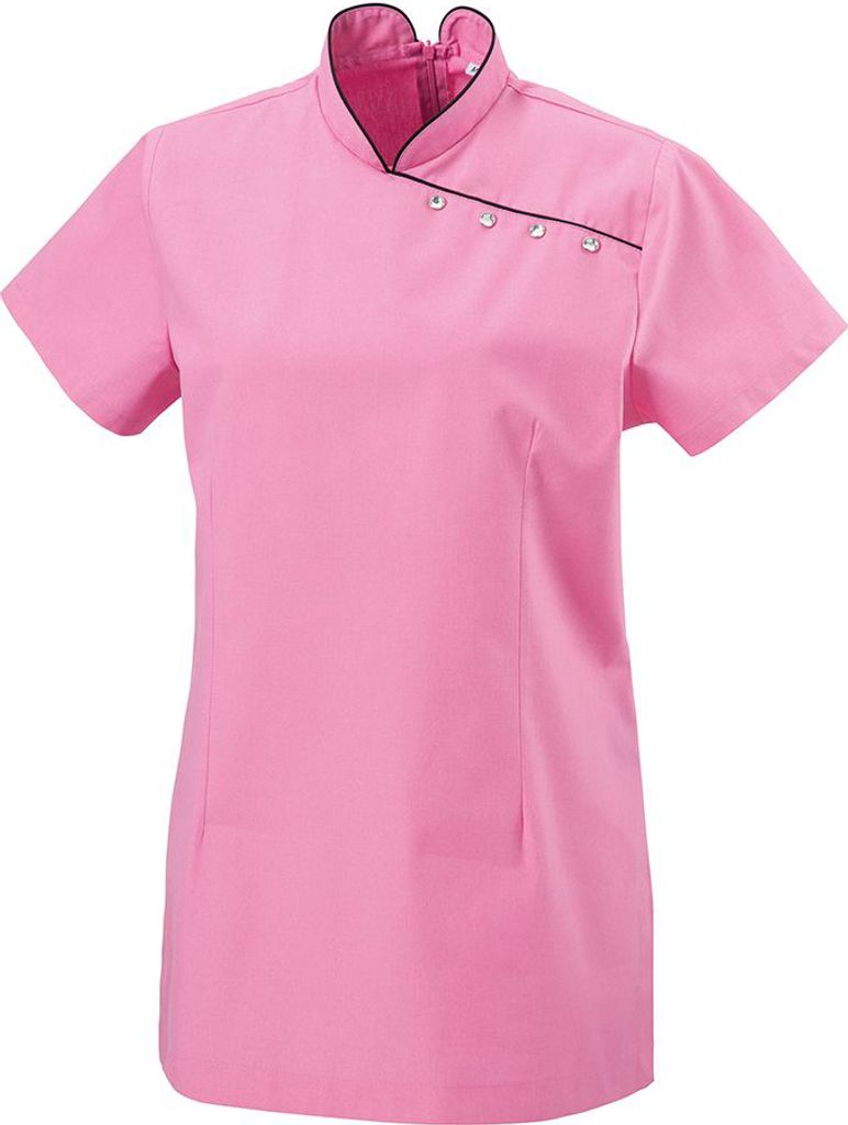 Tunika mit Paspel pink Gr. 5XL : hot pink : 50% Baumwolle Produktbild 