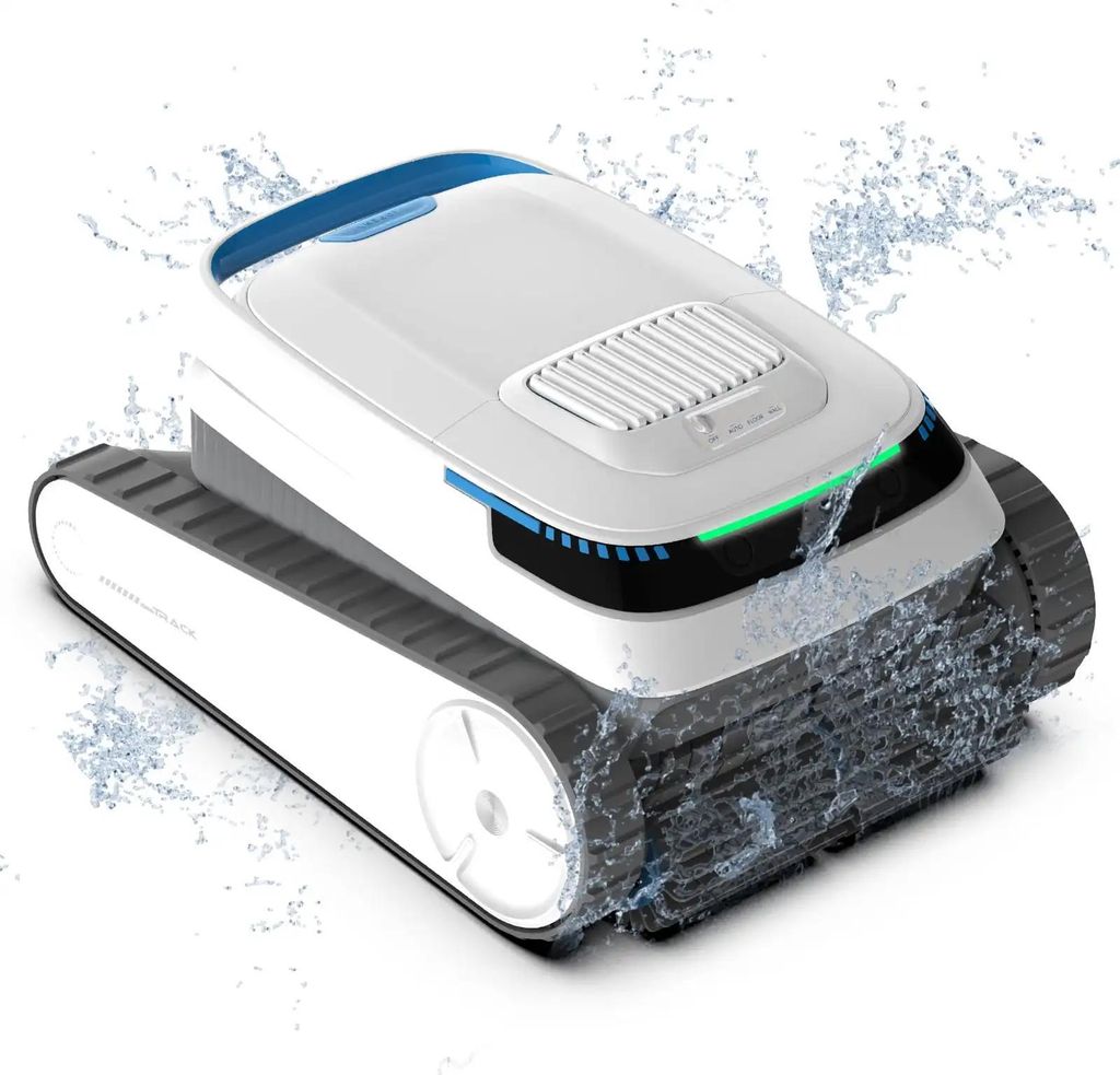Poolroboter für Schwimmbecken - PC10 - Kabellos - App-Steuerung - Wandkletterfunktion - Über 120 Min Laufzeit - Automatischer Poolstaubsauger
