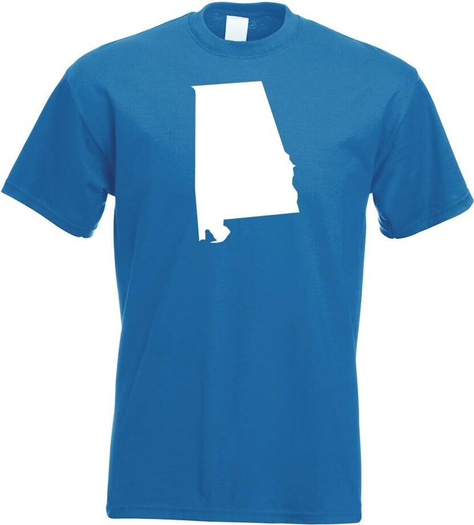 Kiwistar - T-Shirt - royal - USA - Alabama Montgomery Herren Funshirt Bedruckt Design Sprüche Spruch Motive - mit Motiv Bedruckt - Funshirt Design...