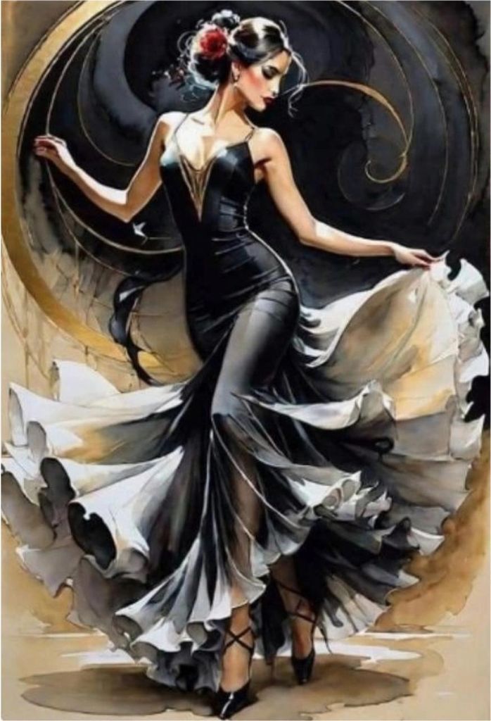 NORIMPEX Diamantov kleiner Ofen Ve vru flamenca 30x40cm