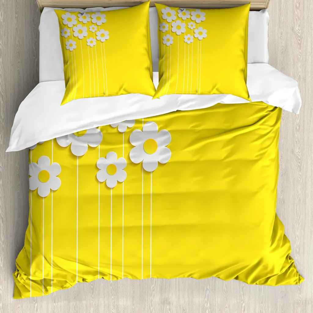 Sistema Letto ABAKUHAUS Antiacaro 200x200: Protezione e Design Giallo