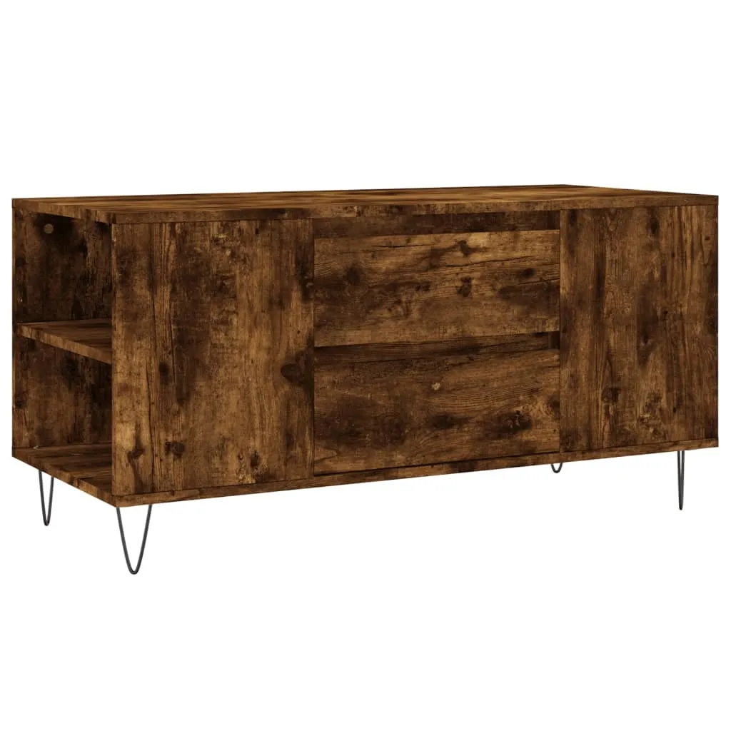 Tavolino Basso Rovere Fumé 102cm | Stile Nordico e Materiale Wood-Based