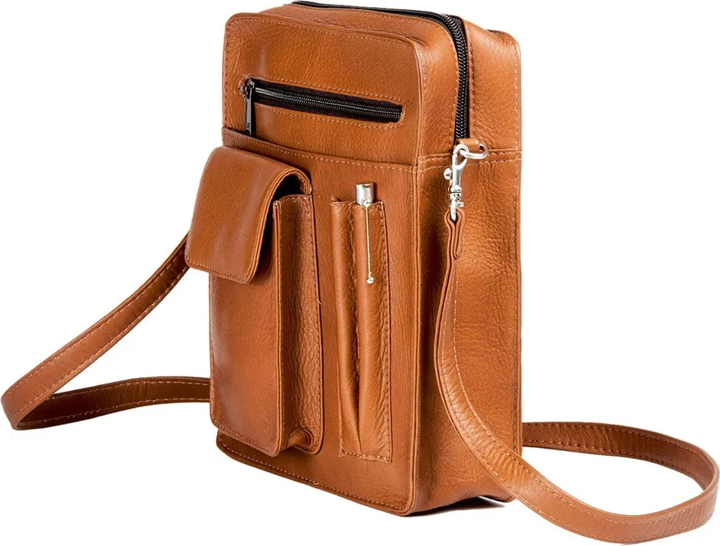 Harold's Country Sac bandoulière en cuir Cognac marron clair vintage