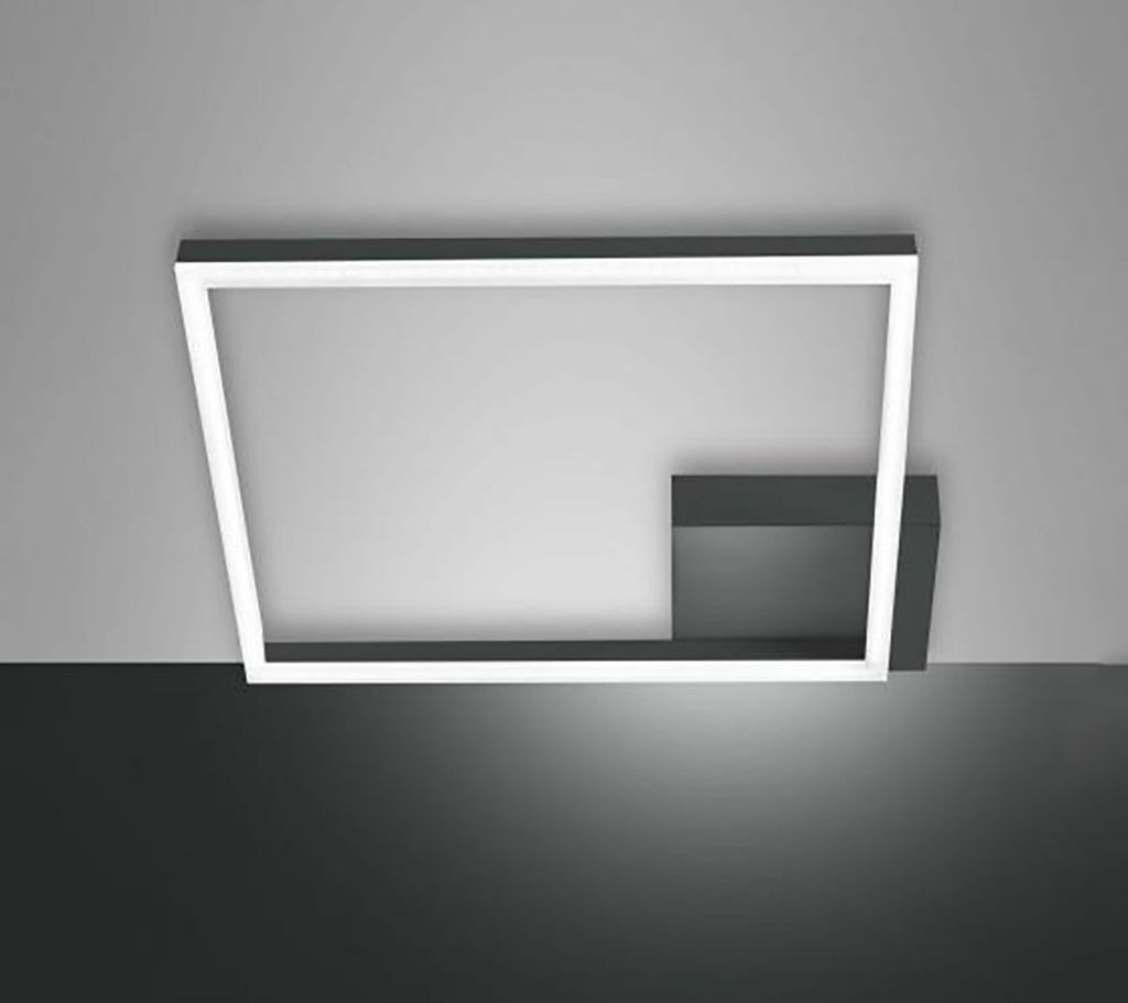 Fabas Luce LED Deckenleuchte Bard 65x420mm 39W Warmweiß Anthrazit dimmbar