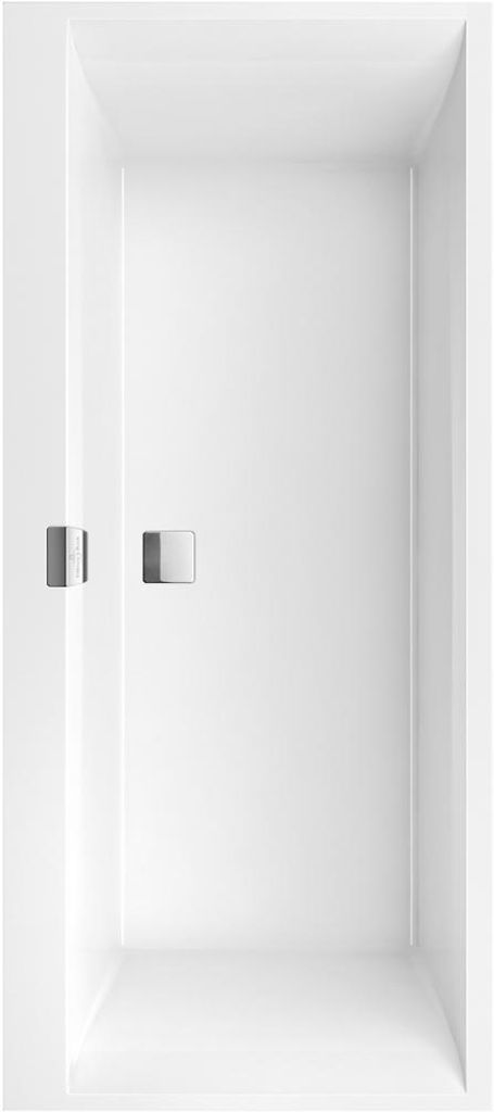 Villeroy & Boch Whirlpoolsystem SQUARO EDGE 12 Hydropool Comfort, inkl. Multiplex Trio Technik Position 2 weiß