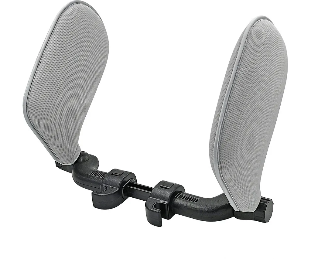 Gris Coussin appuie-tête voiture réglable, appui cou confortable pliable