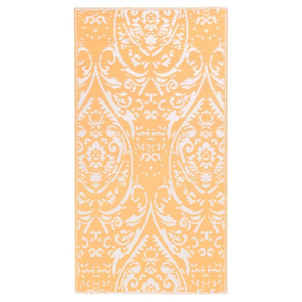 vidaXL Outdoor-Teppich ARAKIL Orangefarben und Blau 80x150 cm PP
