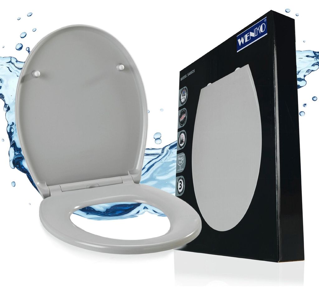 WENKO Premium WC SITZ SAMOS Absenkautomatik Brillen Produktbild 