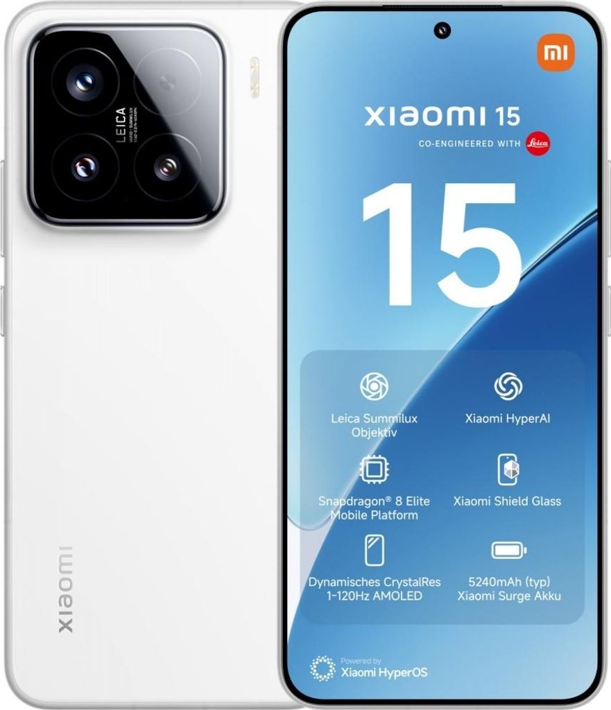 Xiaomi 15 16,1 cm (6,36") Dual SIM 5G 12 GB 256 GB 5240 mAh Obrázok produktu 