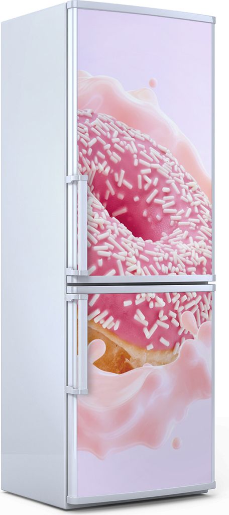 Magnete Dekorative - 70 cm x 190 cm - Küche - Magnetmatte Kühlschrankmagnete - Süßer Donut Joghurt