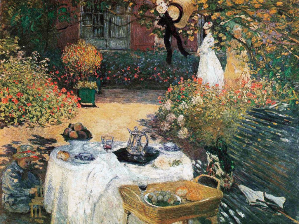 Claude Monet Kunstdruck Bild - Das Mittagessen, 1873 (60 x Produktbild 