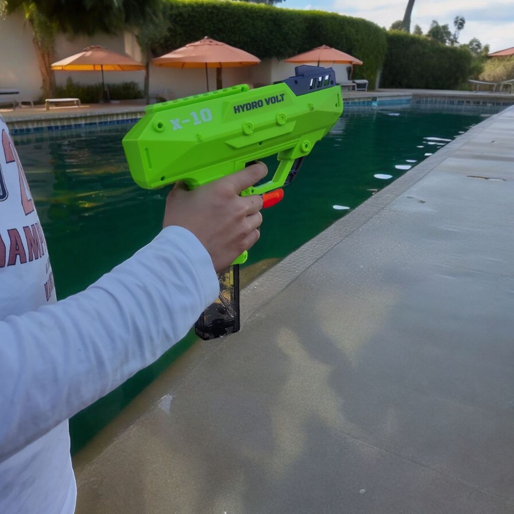 Pistolet à Eau électrique Enfants, Pistolet à Eau Automatique avec Aspiration Automatique, Portée de 6-8 m, Longue autonomie - Jeux - Jouets
