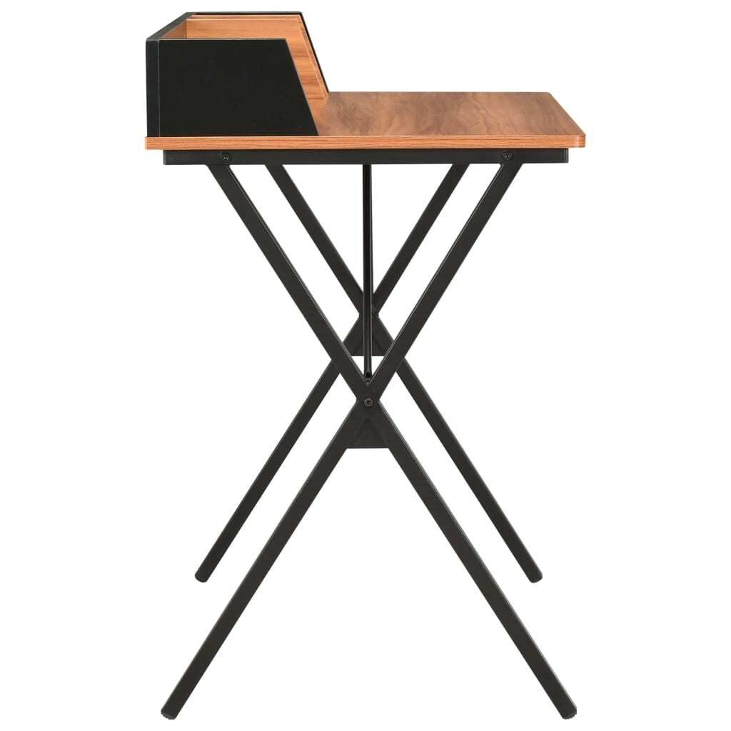 "im Sonderangebot"Schreibtisch/Büro-Möbel - CLORIS - Computertisch moderner - Schwarz und Braun 80x50x84 cm - NeuMöbel2501745