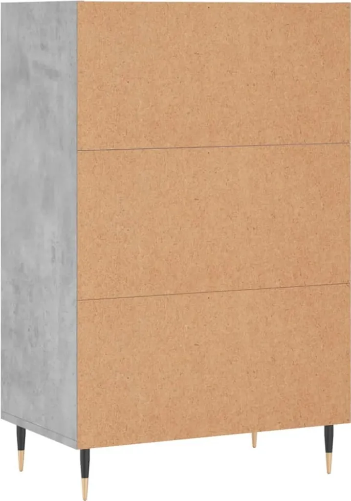 SYFAX Credenza Multiuso 57x35x90 cm Grigio Cemento | Arredo Pratico - 5
