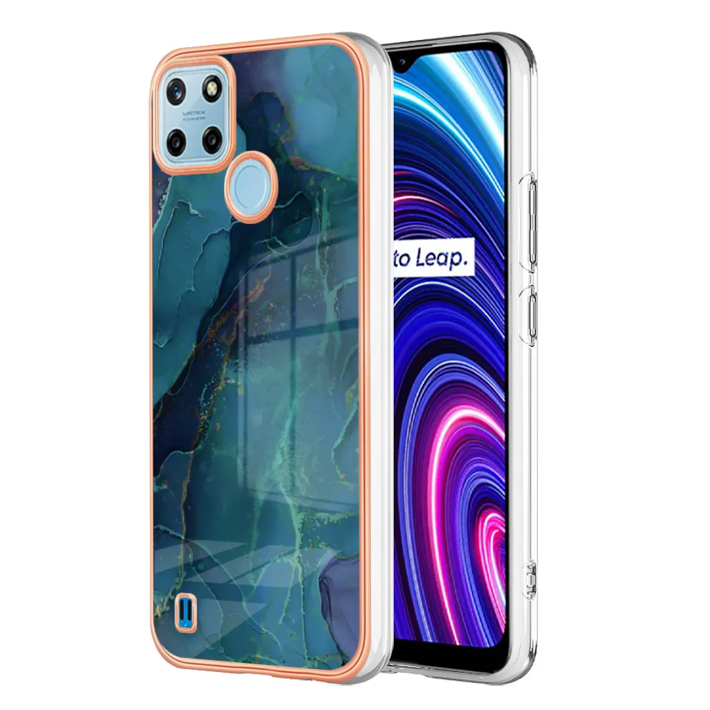 Custodia Realme C21Y C25Y Silicone Verde - Protezione Antiurto Elegante