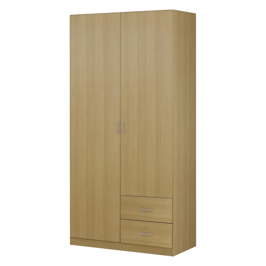 Armoire 2 portes ESO 11521 hêtre massif look naturel et robuste