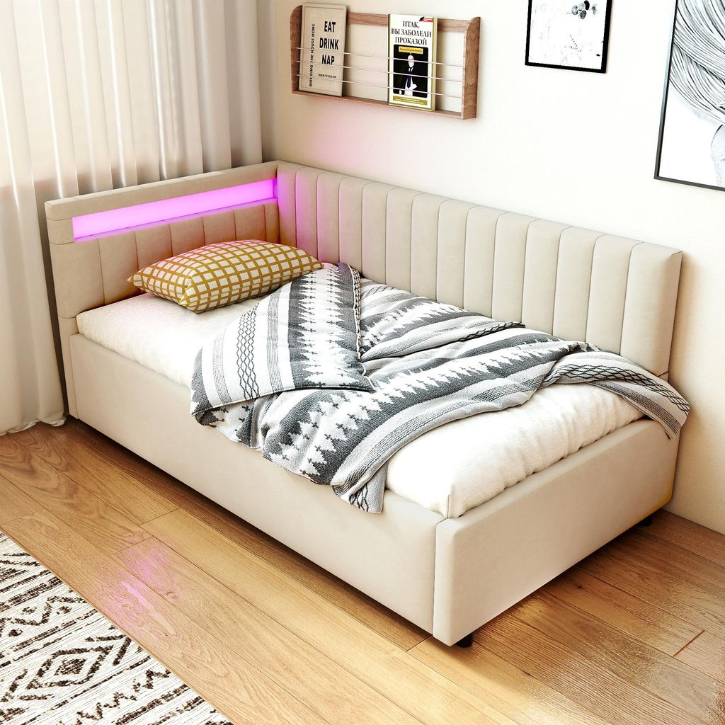 MODFU Čalouněná postel, Rozkládací postel, Daybed 90x200 Obrázek produktu 