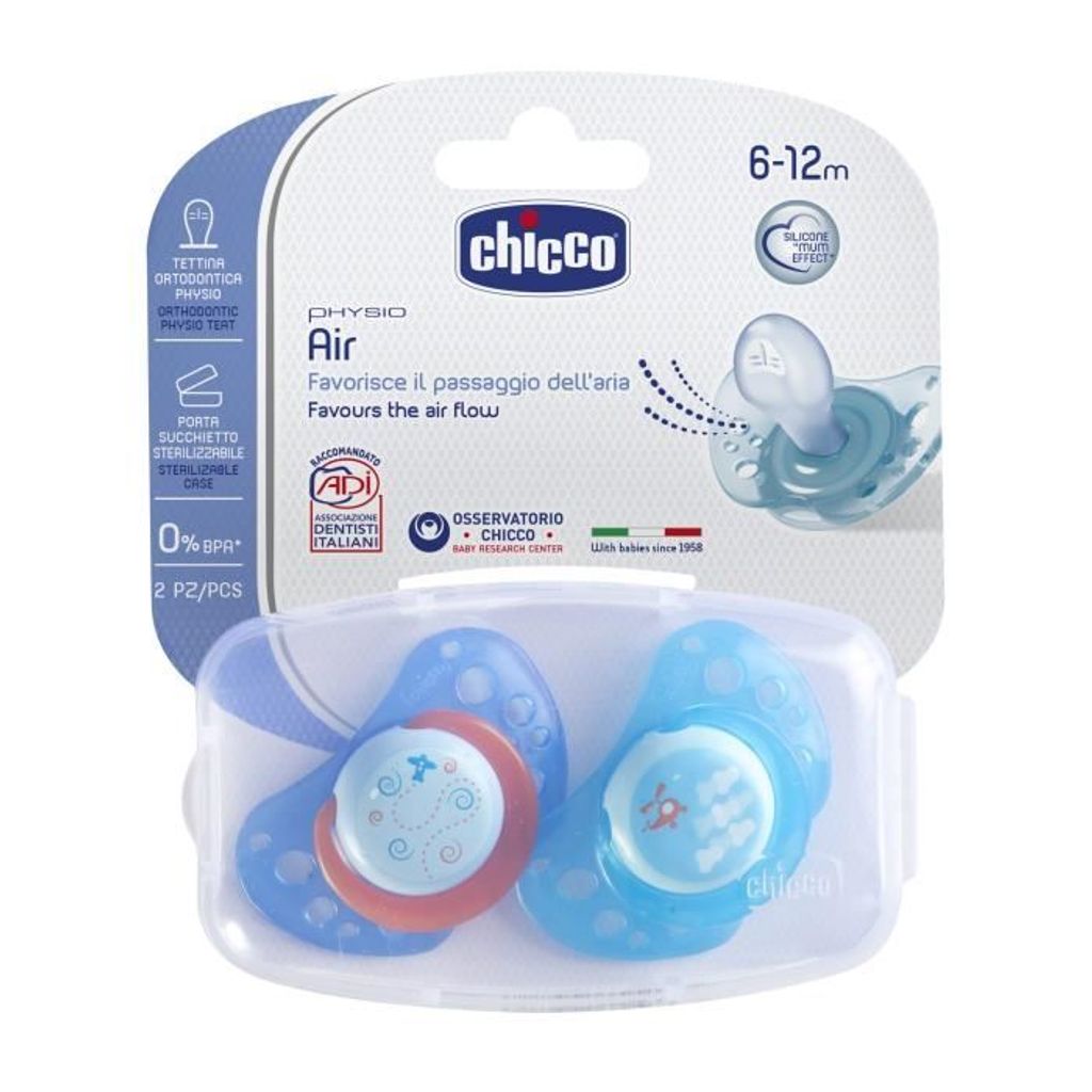 Chicco 105643858, Klassischer Babyschnuller, Kieferorthopädisch, Silikon