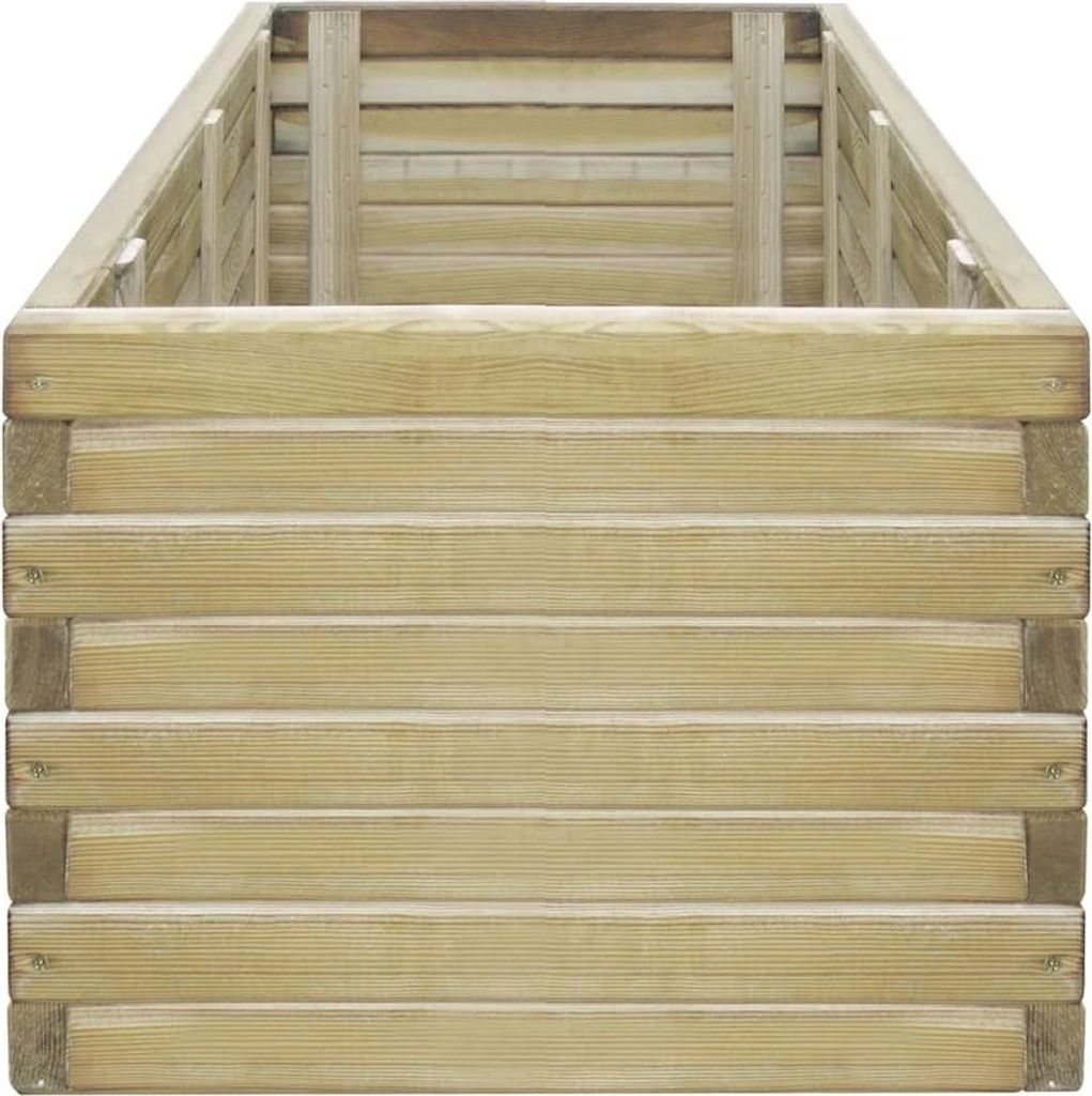 vidaXL Hochbeet 100x50x40 cm Holz Rechteckig Produktbild 2