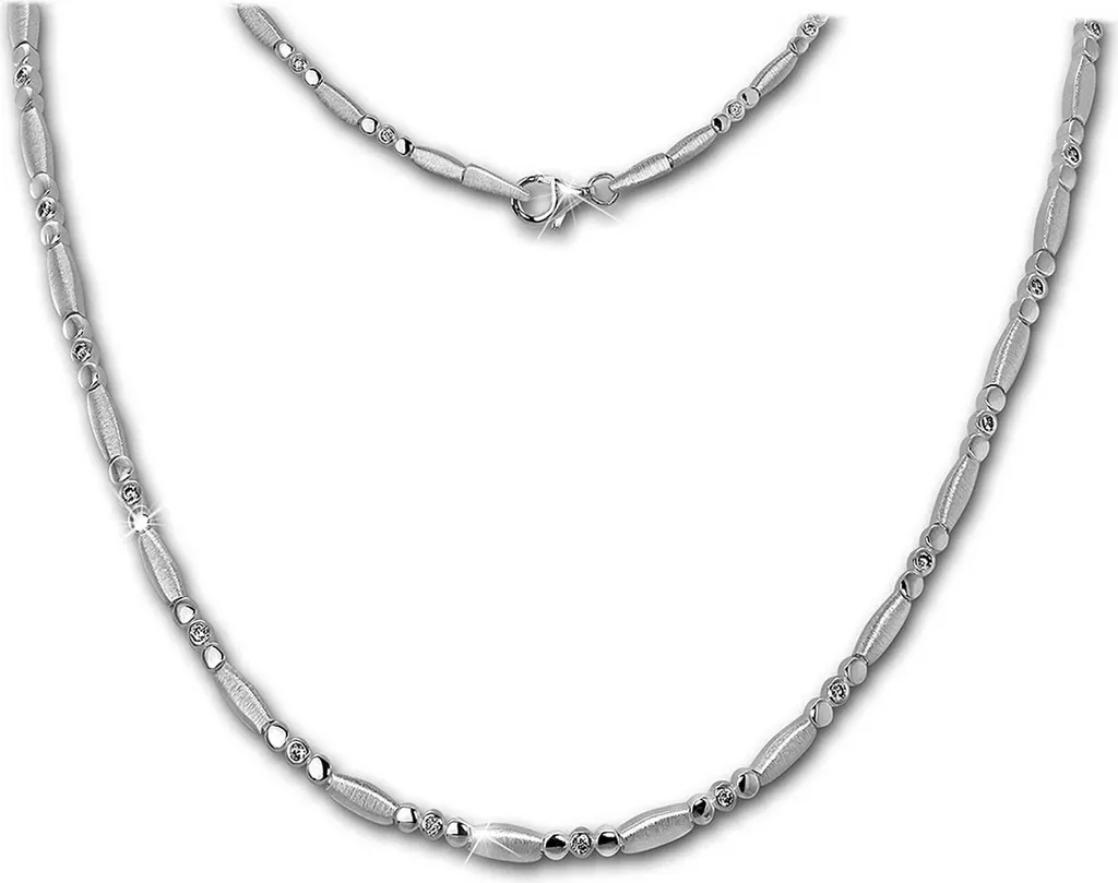 Collier argent 925 blanc femme SilberDream idéal pour cadeau SDK458W