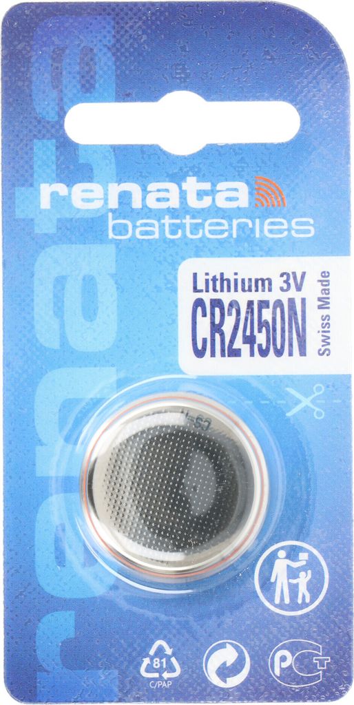 Renata CR2450N 3V Lithium Batterie Knopfzelle 1er Produktbild 