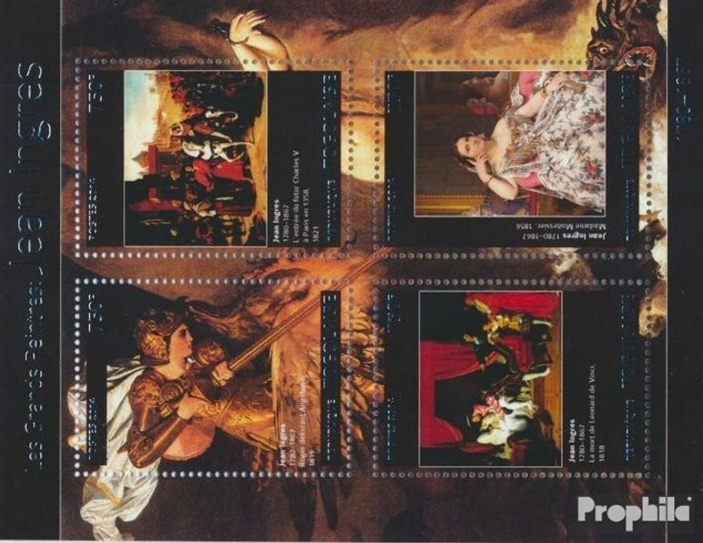 Briefmarken Togo 2014 Mi 5923-5926 Kleinbogen (kompl. Ausgabe) postfrisch Jean Ingres