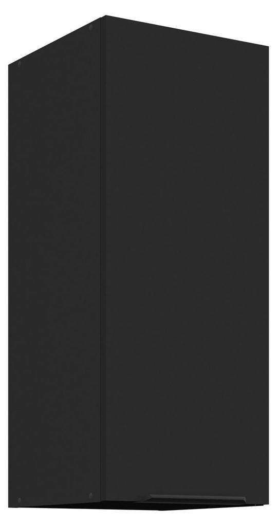 Küchen Hängeschrank 30 cm SIENA Schwarz Küche Küchenzeile Produktbild 