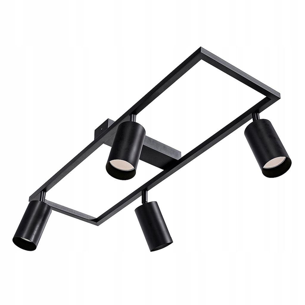 Lampa sufitowa MasterLED Bumo 4-punktowa GU10, czarna, Zdjęcie produktu 