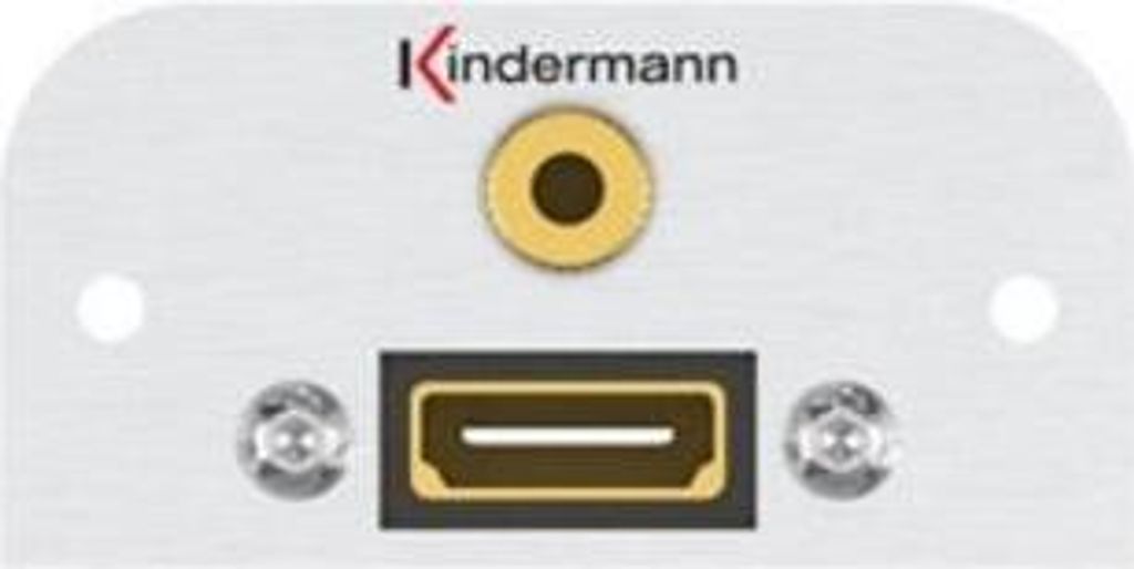 Kindermann 7441000589 HDMI + 3.5mm Aluminium Steckdose (7441000589)