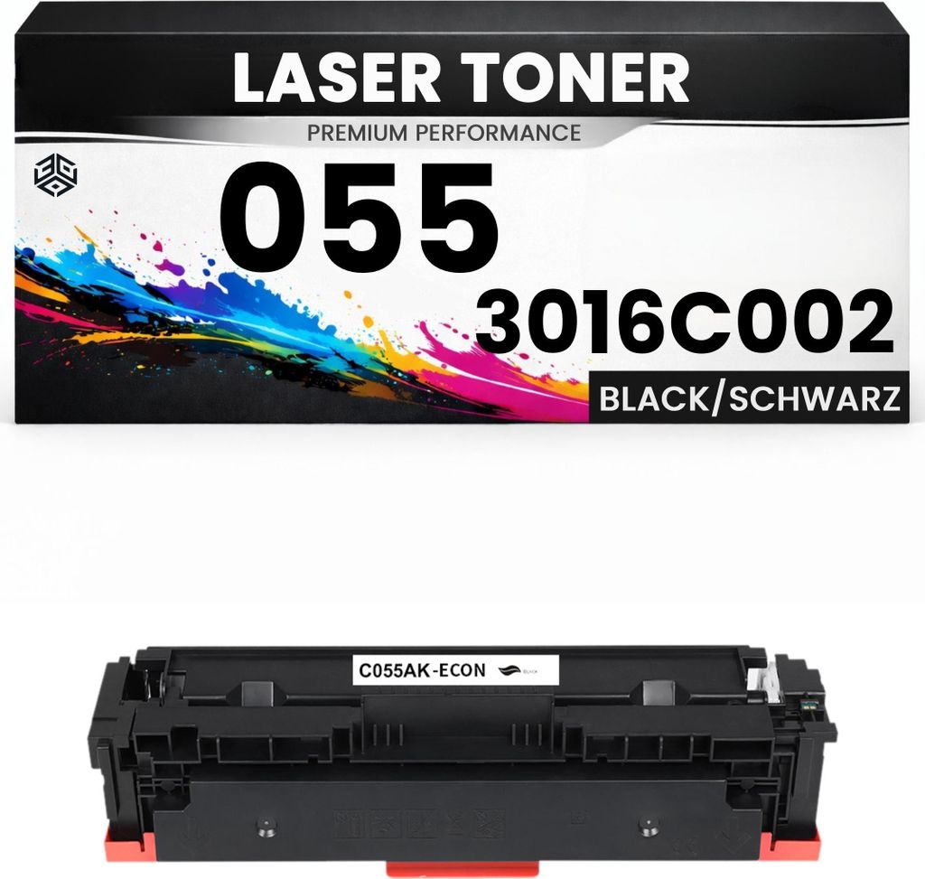 2 x Toner Cartridge 055 Black / 3016C002 für Canon Schwarz wie Original imageCLASS MF742Cdw/744Cdw/746Cdw/746Cx/745CDW/741CDW/743Cdw MF744Cdw
