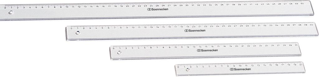 Soennecken Lineal 1822 40cm Kunststoff transparent Obrázok produktu 