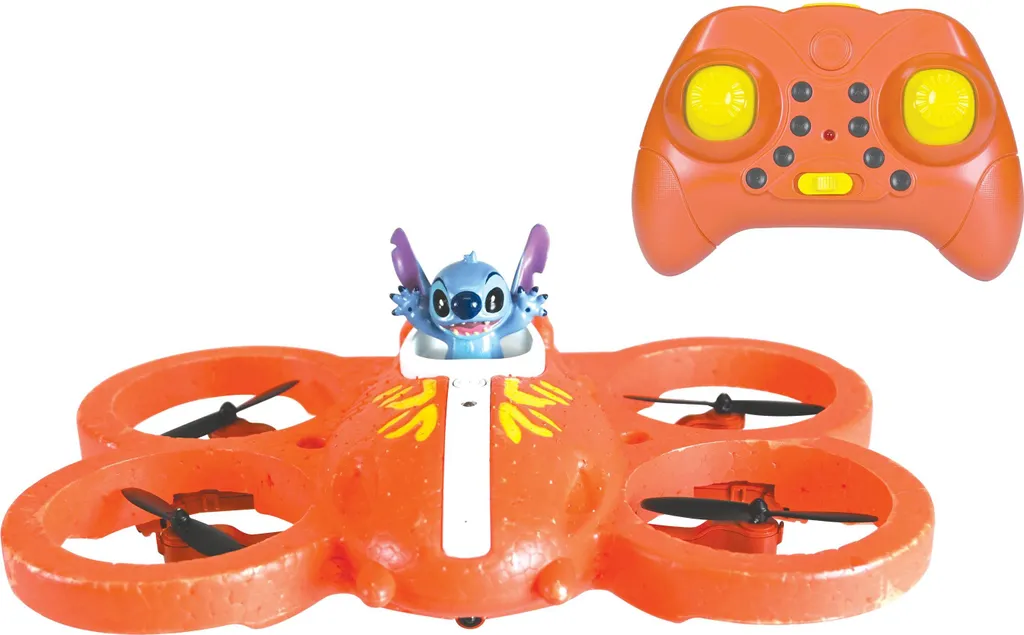 Stitch Volant Télécommandé RC Disney - Jouet Hélicoptère Enfant Bleu