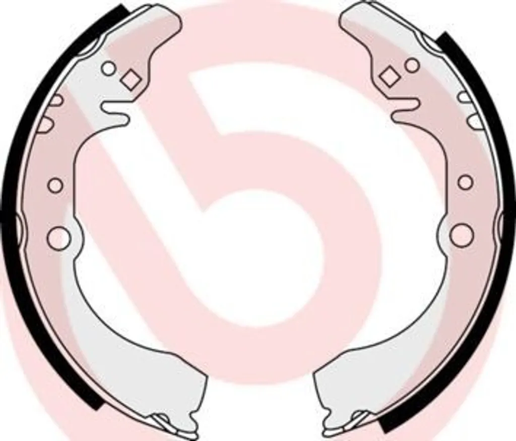 Mâchoires de frein arrière Brembo S 16 512 kit complet pour tambour