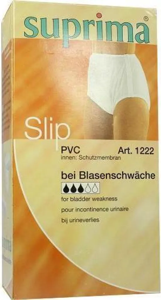 Slip Incontinenza Suprima 1-214-001 in PVC - Taglia 46 Unisex Bianco