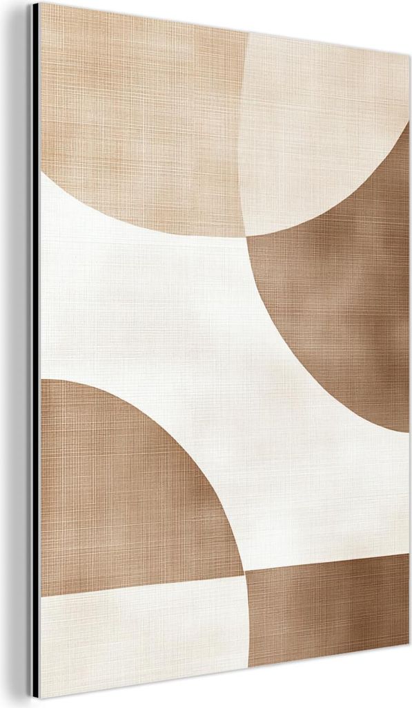 MuchoWow Wanddekoration Metall Metallbild Wandkunst 30x40 cm sich schneidende Kreise - sich überschneidende Ebenen MuchoWow Aluminium Gemälde - B...