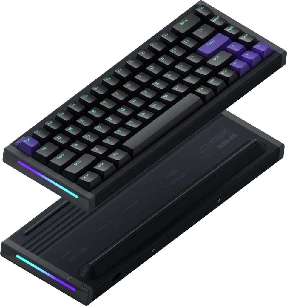 Clavier Gamer Magnétique NuPhy BH65 RGB Rapid Trigger Aluminium Argent