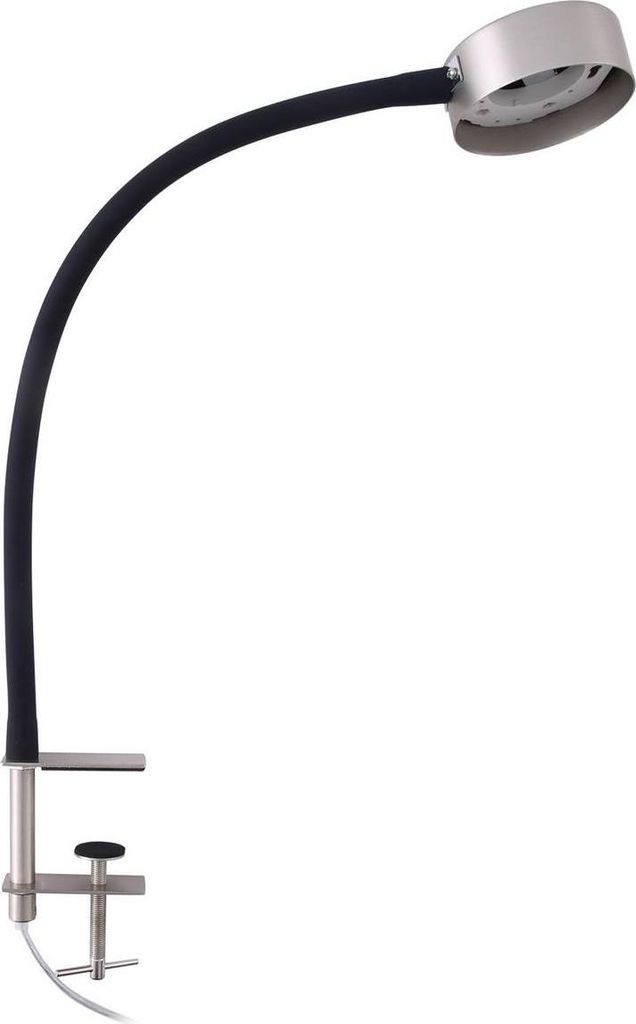 Lindby Schraubklemmleuchte Jyla, nickel matt, GX53, Flexarm