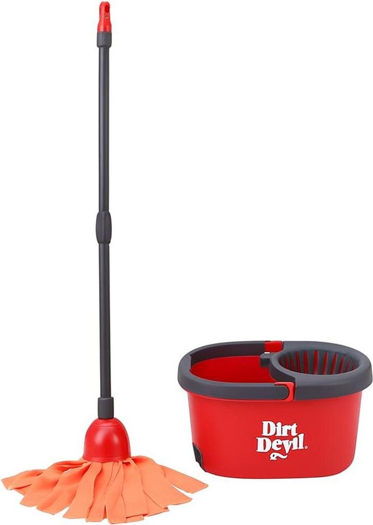 Dirt Devil Spielzeug ab 3 Jahre – Mopp mit Eimer und Auswringer – Reinigungsset für Kinder zur Förderung von Rollenspiel und Motorik – 2-te...