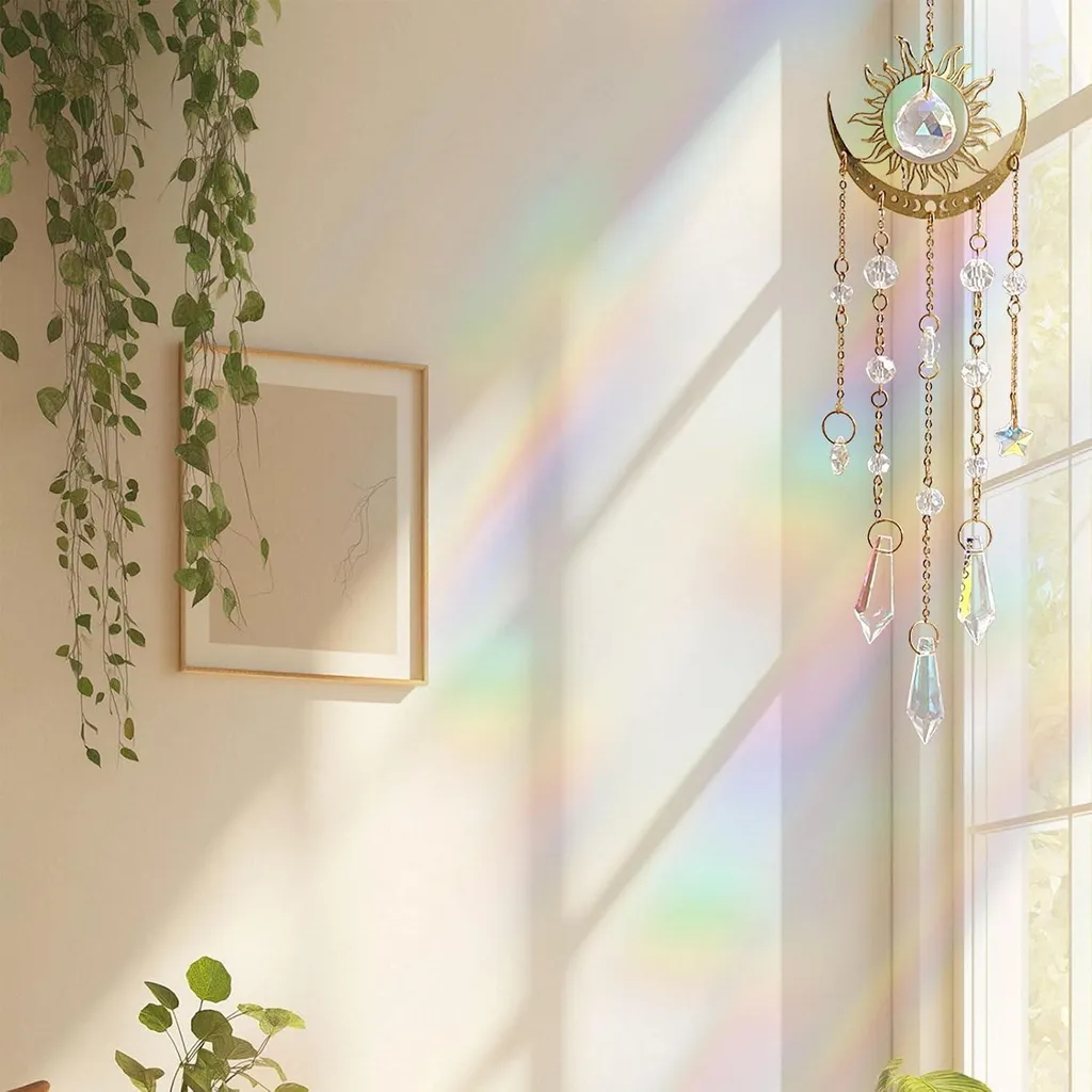 Fauteuil suspendu design cristal arc-en-ciel avec kit de fixation - 3