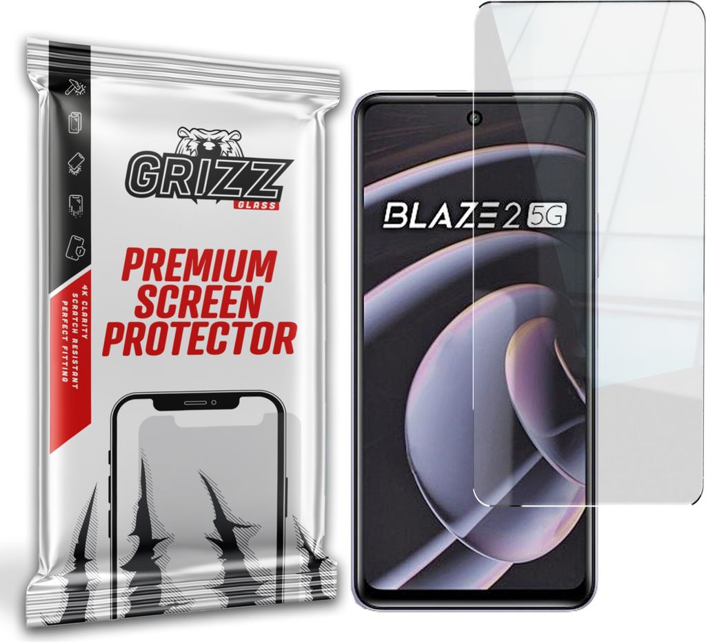 Hybriertes Glas GrizzGlass HybridGlass für Lava Blaze 2 5G