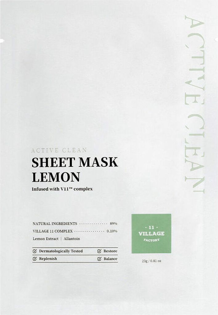 Gesichtsmaske Village 11 Factory Active Clean Lemon 23 g