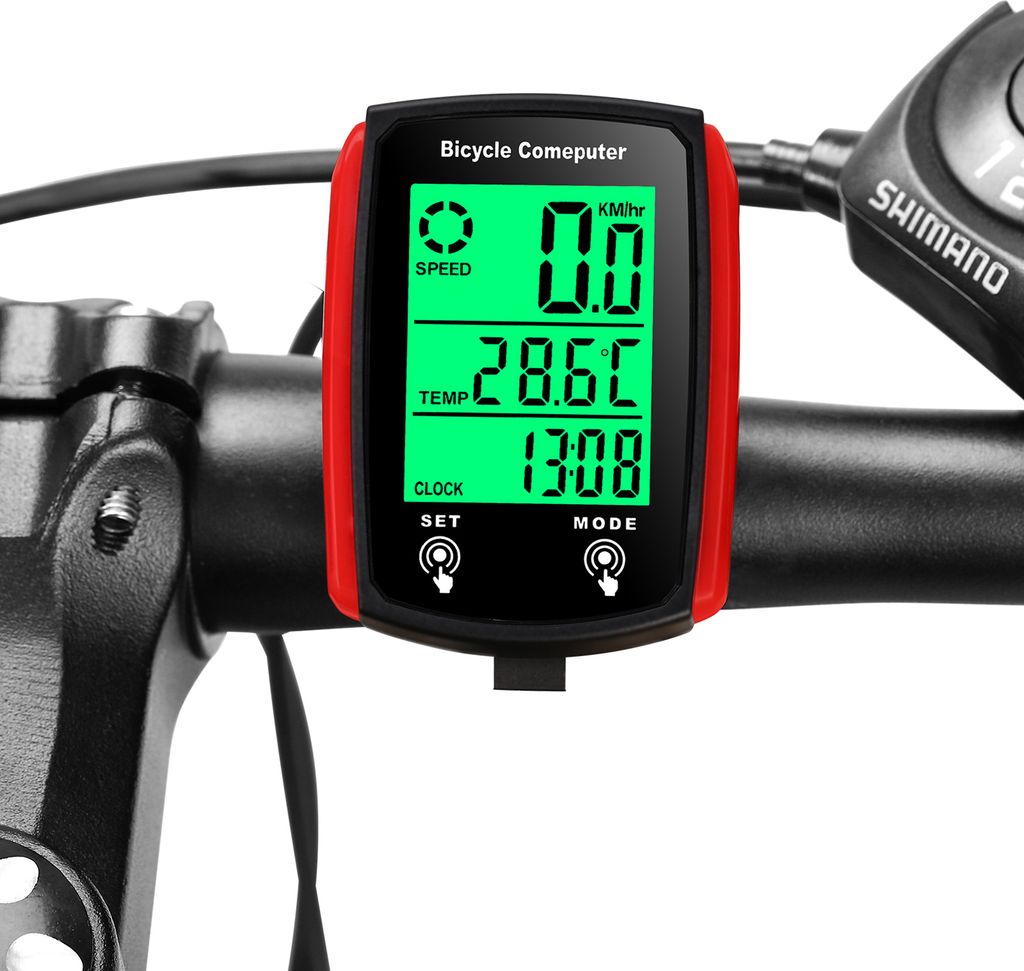 Kabelgebundener Fahrradcomputer 19 Funktionen Touch Bike Produktbild 