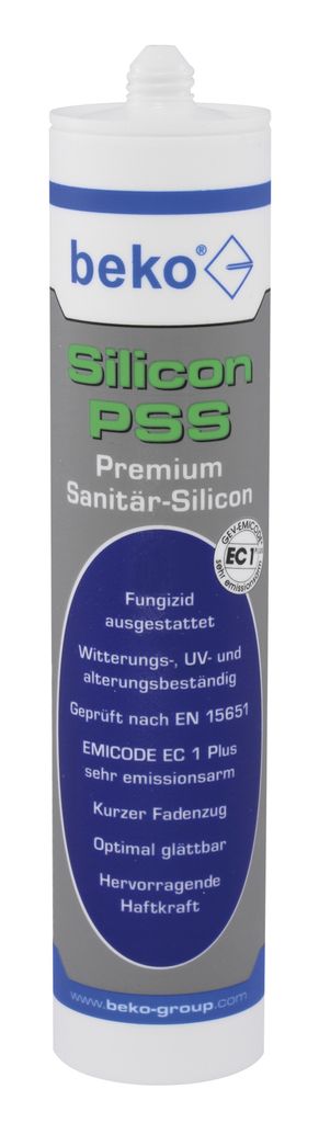 Silicon PSS Premium-Sanitär-Silicon 310 ml SILBERGRAU Produktbild 