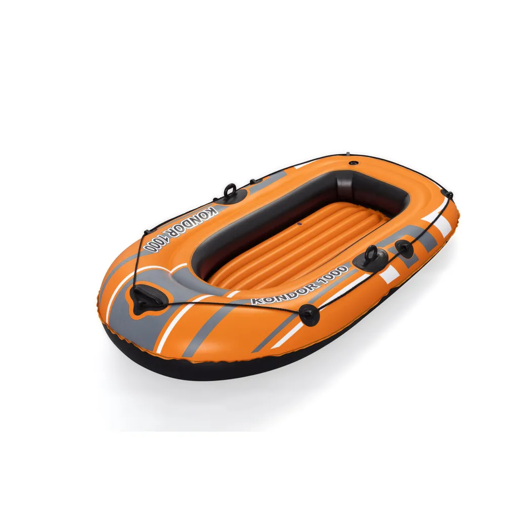 Bateau gonflable robuste 155x93cm avec valves sécurité et PVC épais - 35