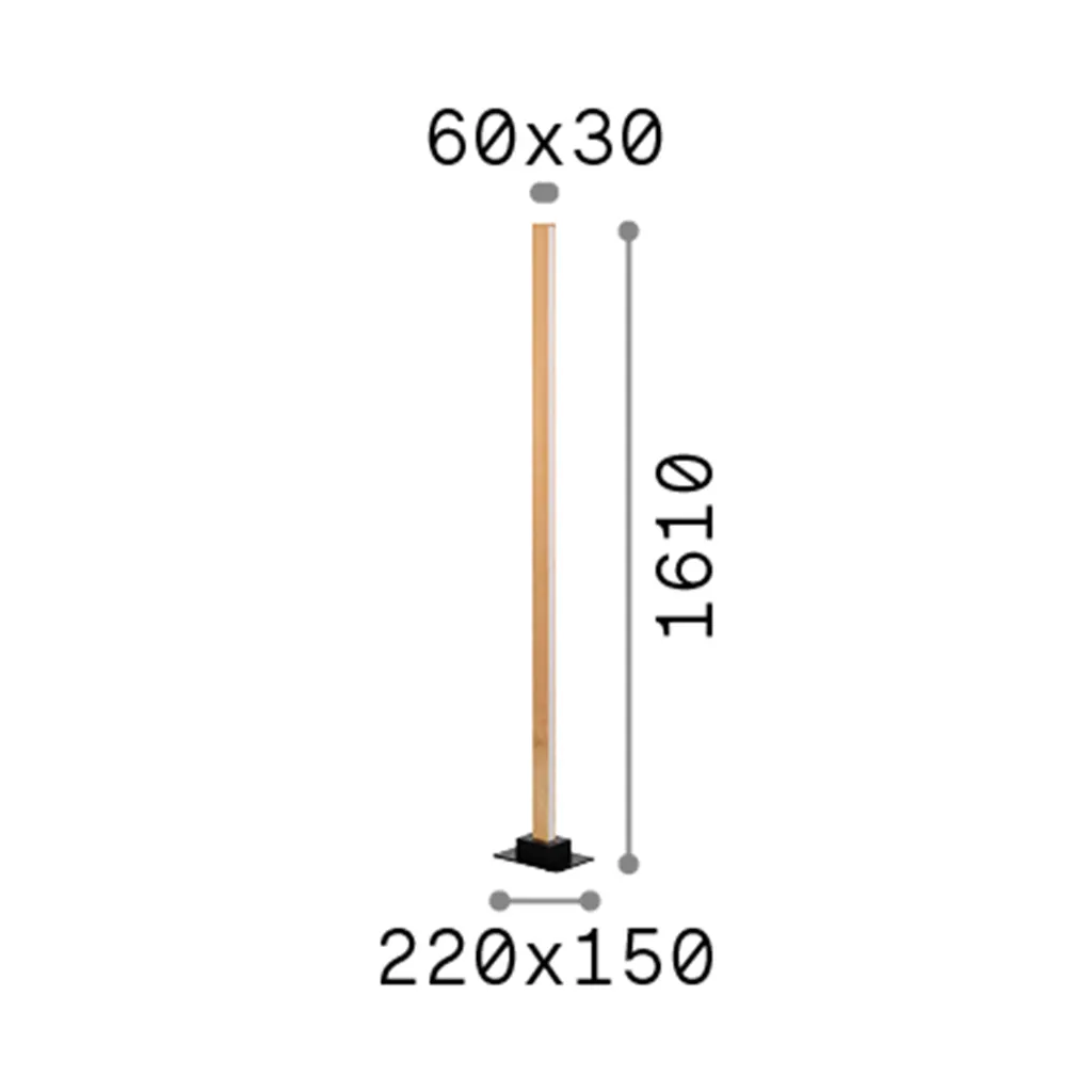 Lampadaire LED Minimaliste Bois pour Éclairer un Salon Sombre 26W Chaud